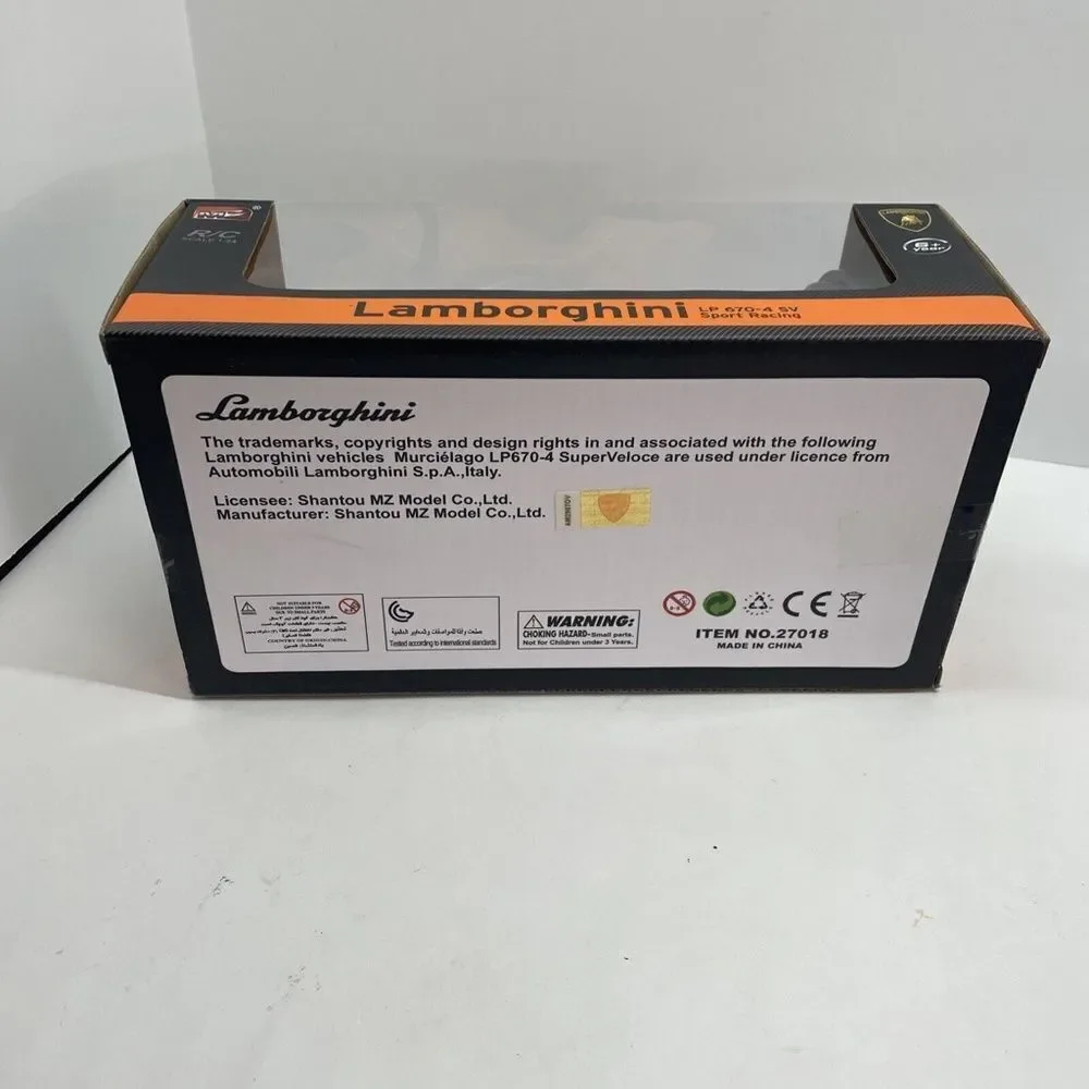 Lamborghini LP 670-4 SV Scale 1:24 (Wired) R/C Car‎ MZ Model Co. NEW